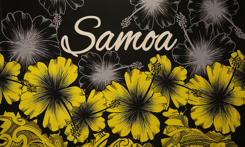 Samoa Black with Hibiscus