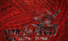 Load image into Gallery viewer, Talofa Samoa Red Kava Bowl
