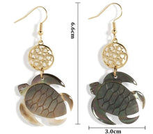 Load image into Gallery viewer, Honu Shell Earrings

