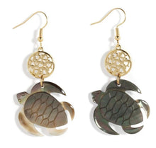 Load image into Gallery viewer, Honu Shell Earrings
