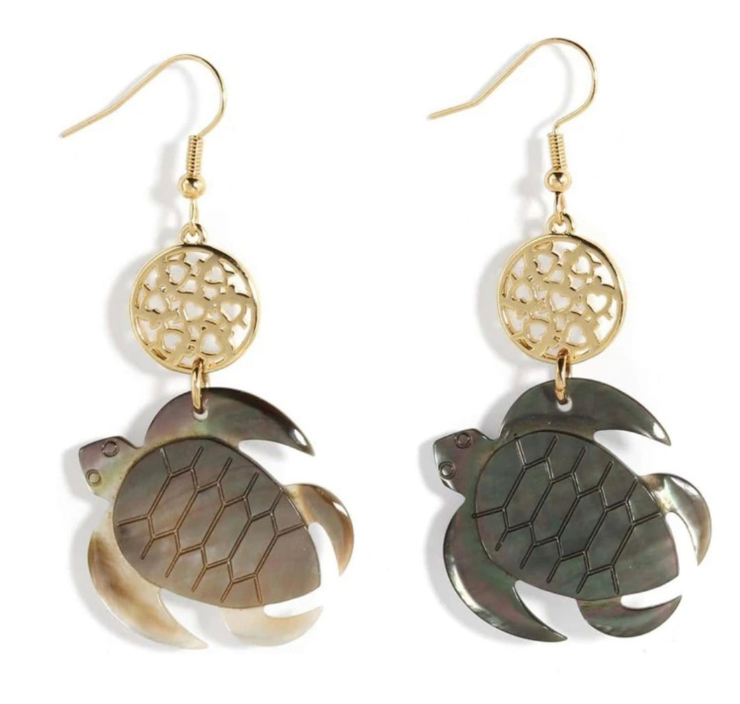Honu Shell Earrings