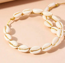 Load image into Gallery viewer, Cowry Shell Hoop Earrings
