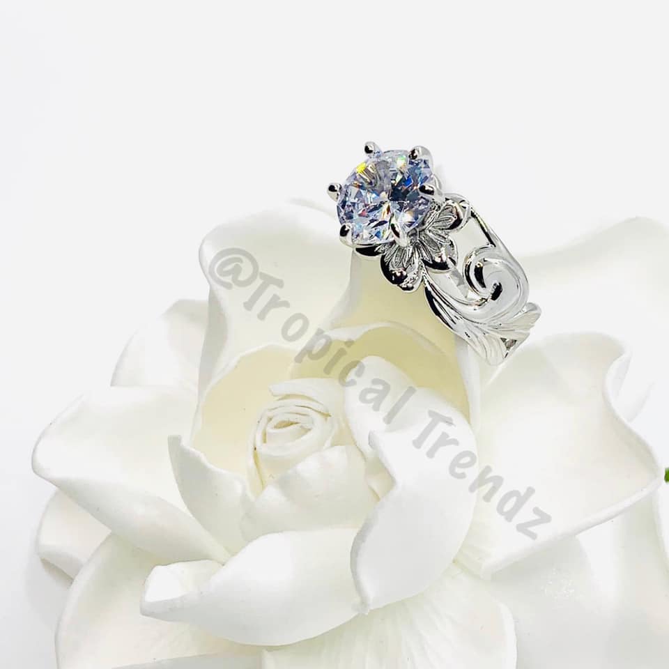 Hawaiian Malia Silver Ring