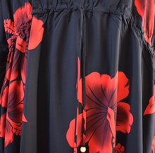Load image into Gallery viewer, Hibiscus V-Neck Poncho/Cover-Up (One Size)
