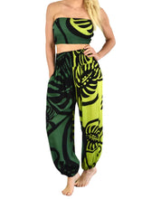 Load image into Gallery viewer, Monstera Pants with Bandeau Top

