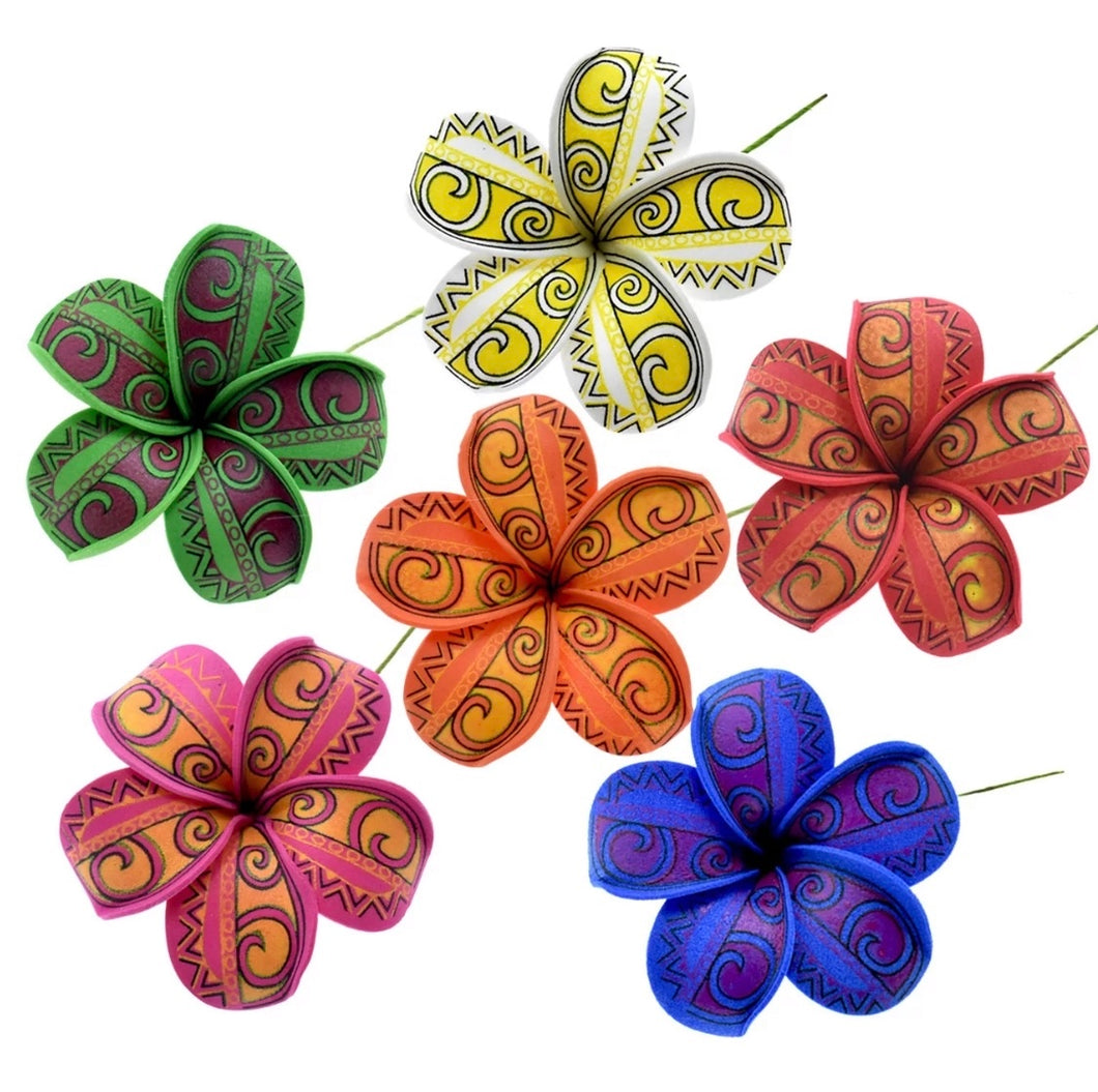 Plumeria Swirl Design