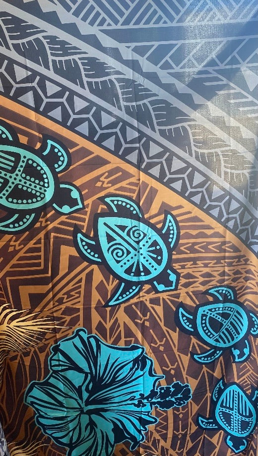 Tribal Turtle LavaLava (2yds)