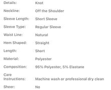 Load image into Gallery viewer, Monstera Off the Shoulder Dress
