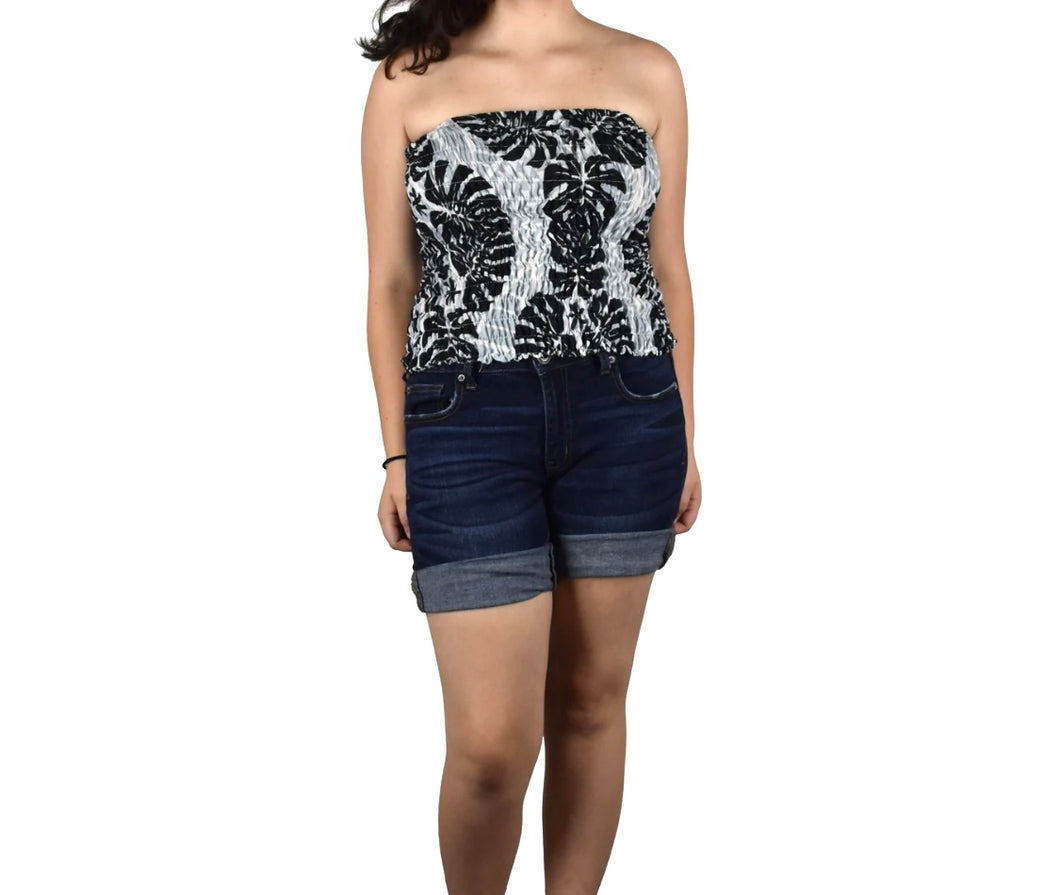 Monstera Elastic Tube Top (One Size)