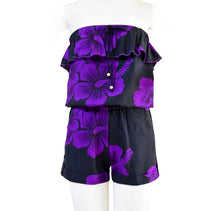 Load image into Gallery viewer, Hibiscus Strapless Shorts Romper
