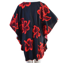 Load image into Gallery viewer, Hibiscus V-Neck Poncho/Cover-Up (One Size)
