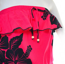 Load image into Gallery viewer, Hibiscus Strapless Shorts Romper
