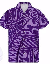 Load image into Gallery viewer, Purple Island Aloha Shirt
